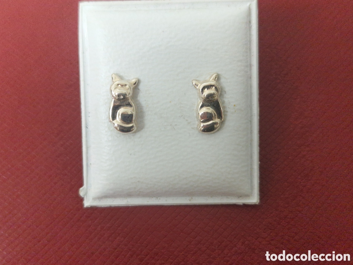 Joyeria: PENDIENTES PLATA DE LEY GATOS - Foto 4