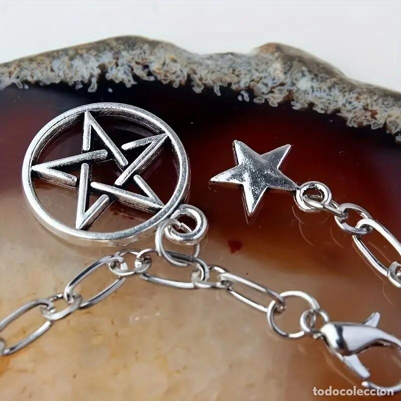 Joyeria: Pulsera punk con estrellas pentagrama - Foto 4