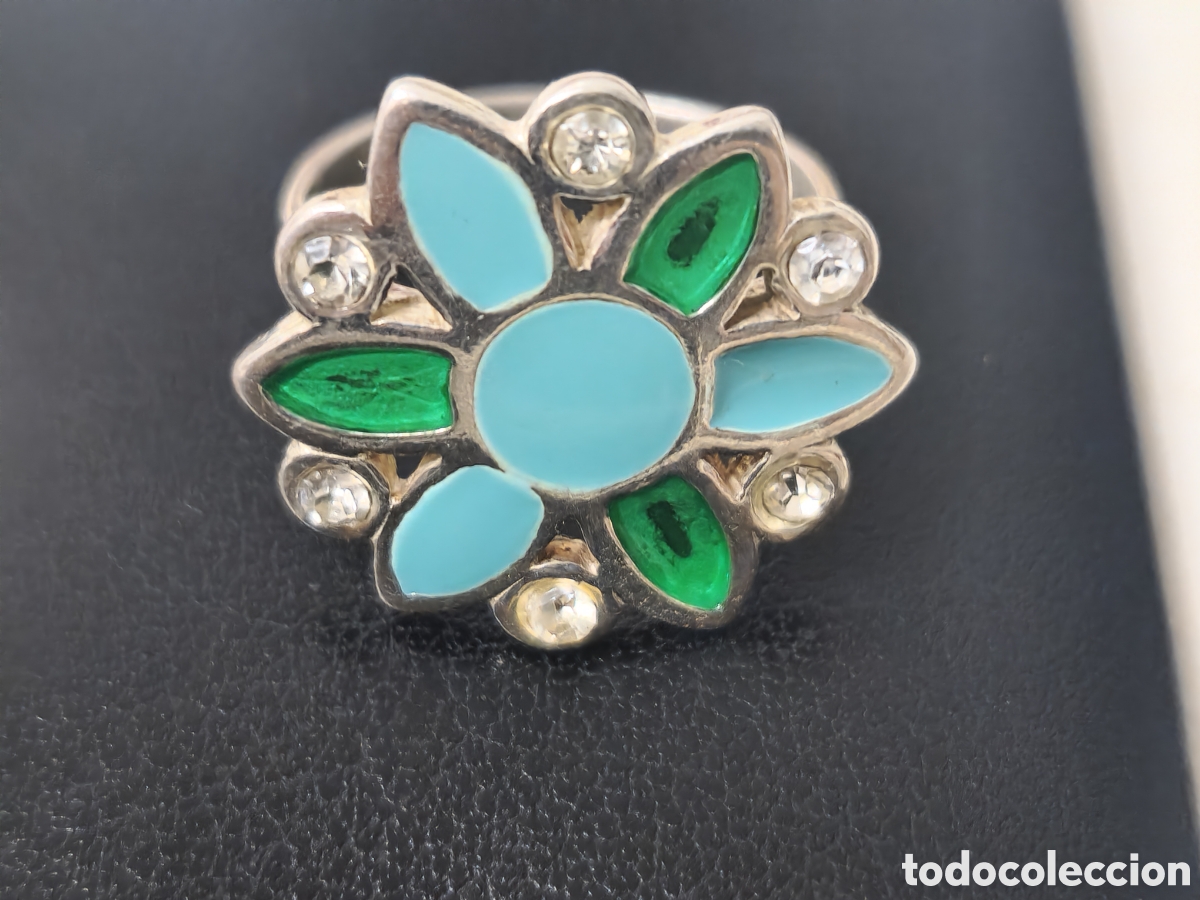 Joyeria: ANILLO EN PLATA Y ESMALTE CON CIRCONITAS - Foto 4