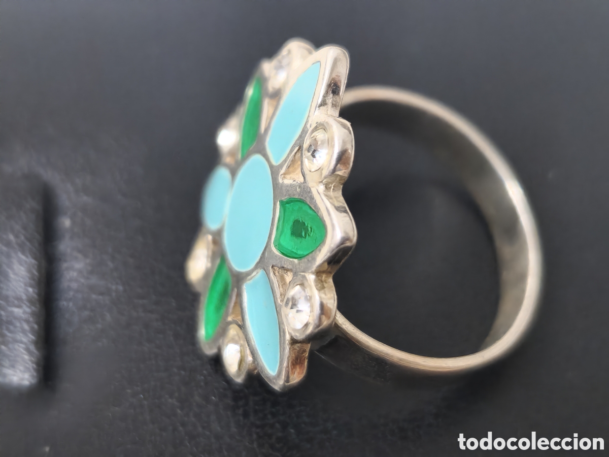 Joyeria: ANILLO EN PLATA Y ESMALTE CON CIRCONITAS - Foto 6