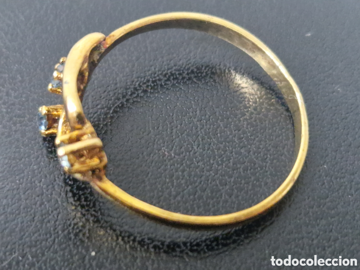 Joyeria: ANILLO PLATA DORADA 18 K CON CIRCONITAS - Foto 4