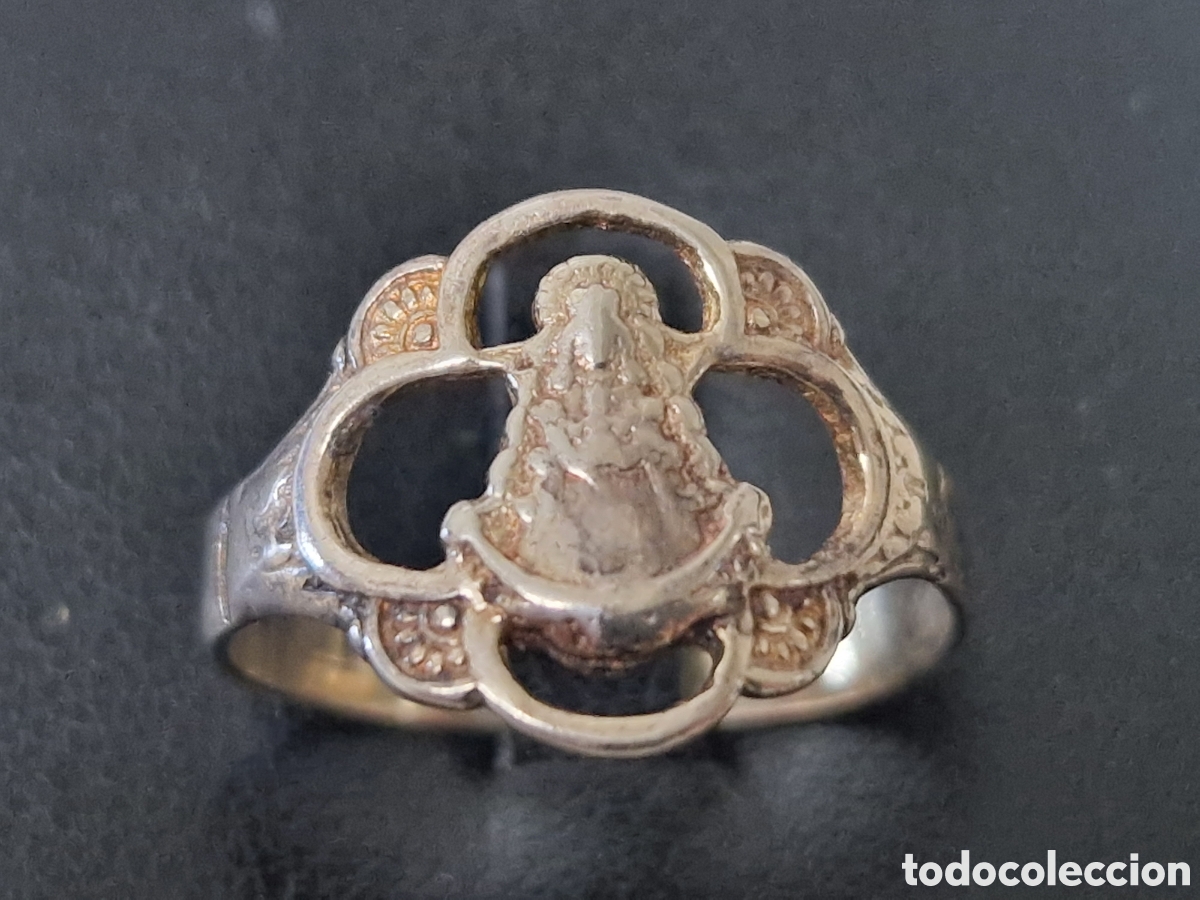 Joyeria: ANILLO DE PLATA DE LEY Y VIRGEN - Foto 2