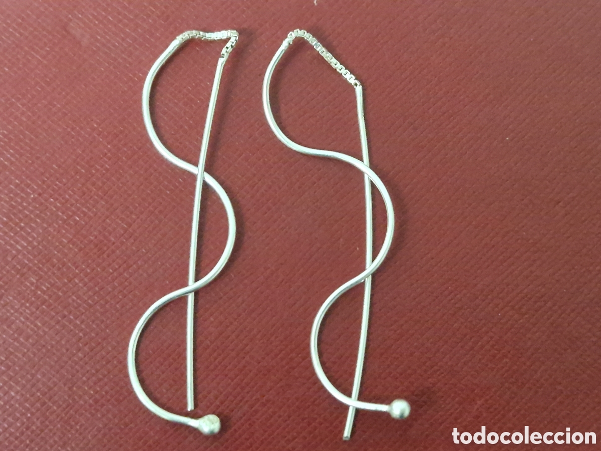 Joyeria: PENDIENTES LARGOS PLATA DE LEY - Foto 3