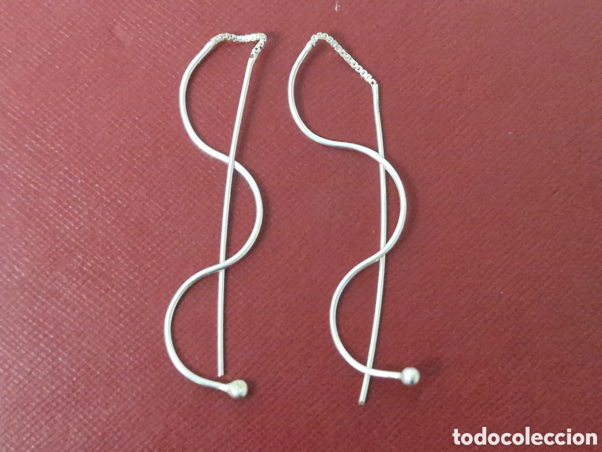 Joyeria: PENDIENTES LARGOS PLATA DE LEY - Foto 4