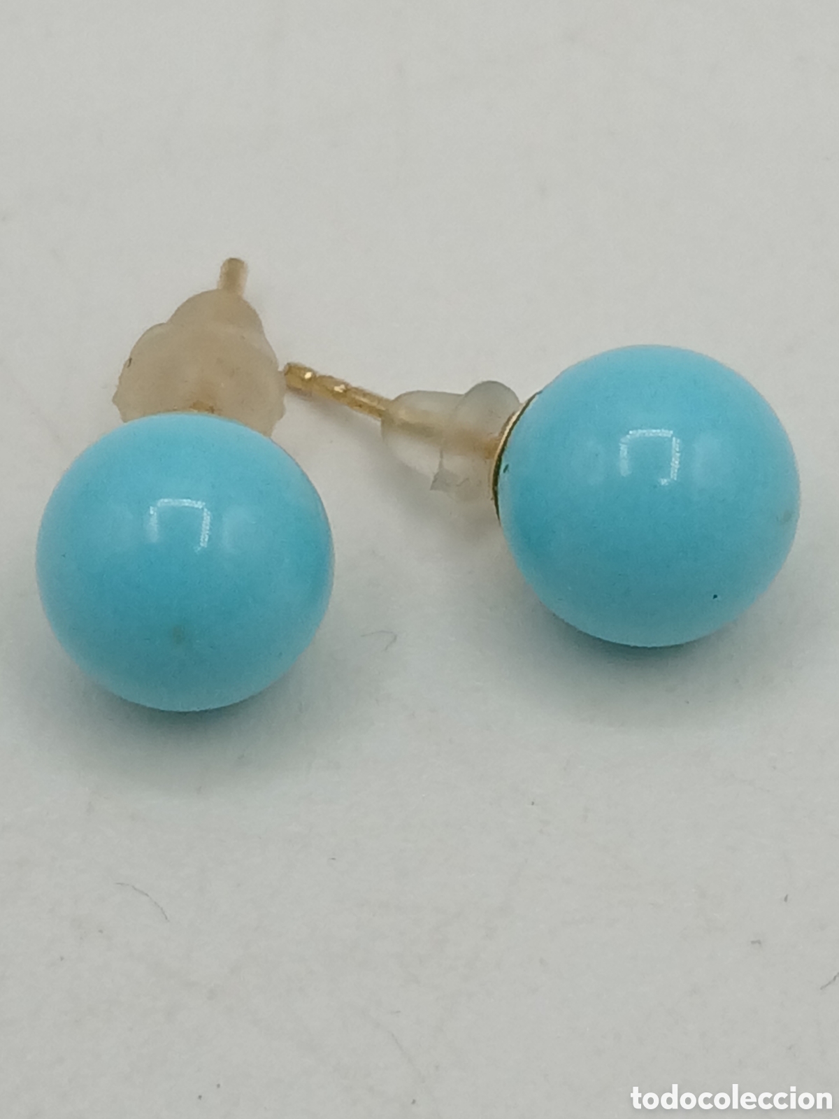 Joyeria: Pendientes oro 18quilates y opalina - Foto 2