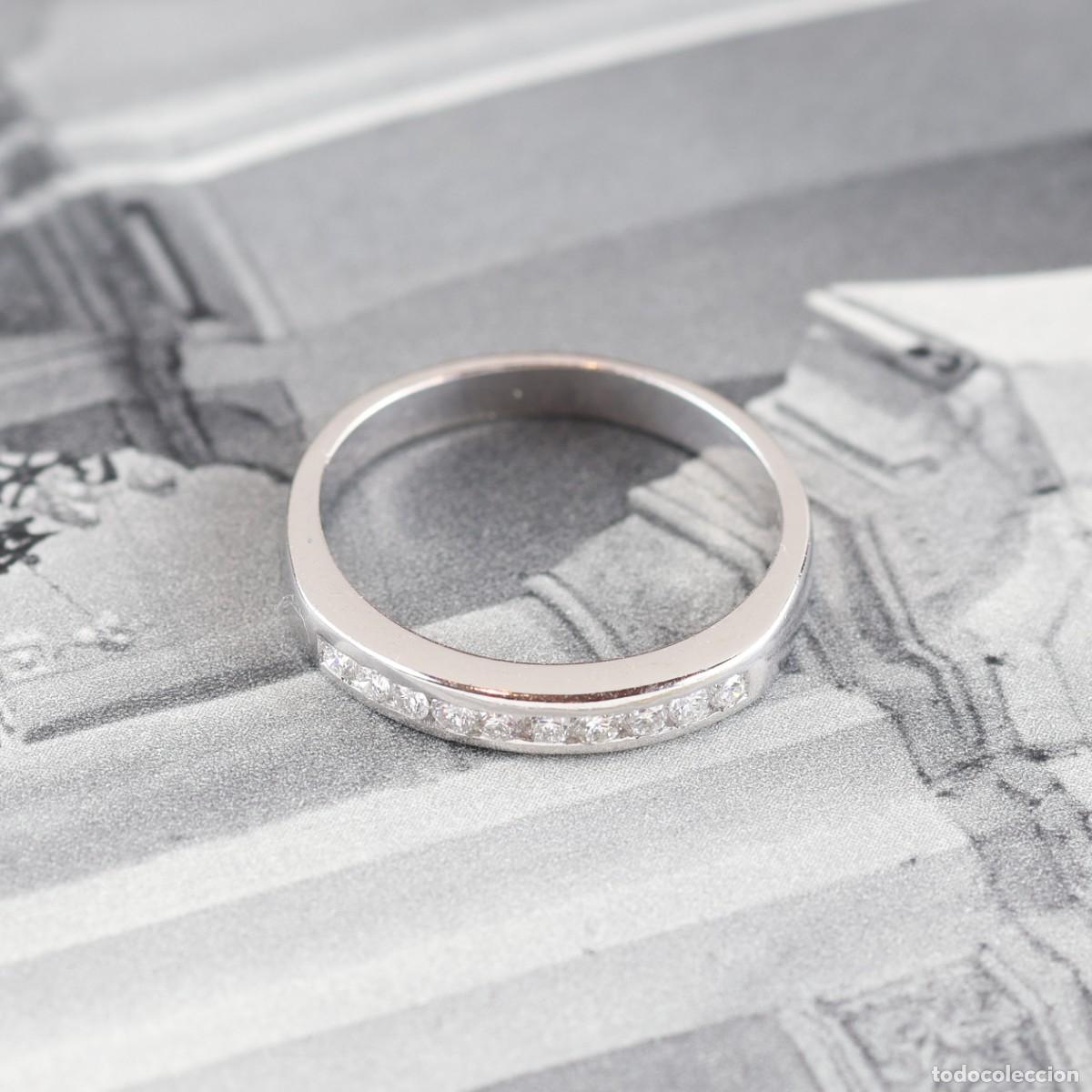 Joyeria: Anillo oro con diamantes en carril - Foto 2