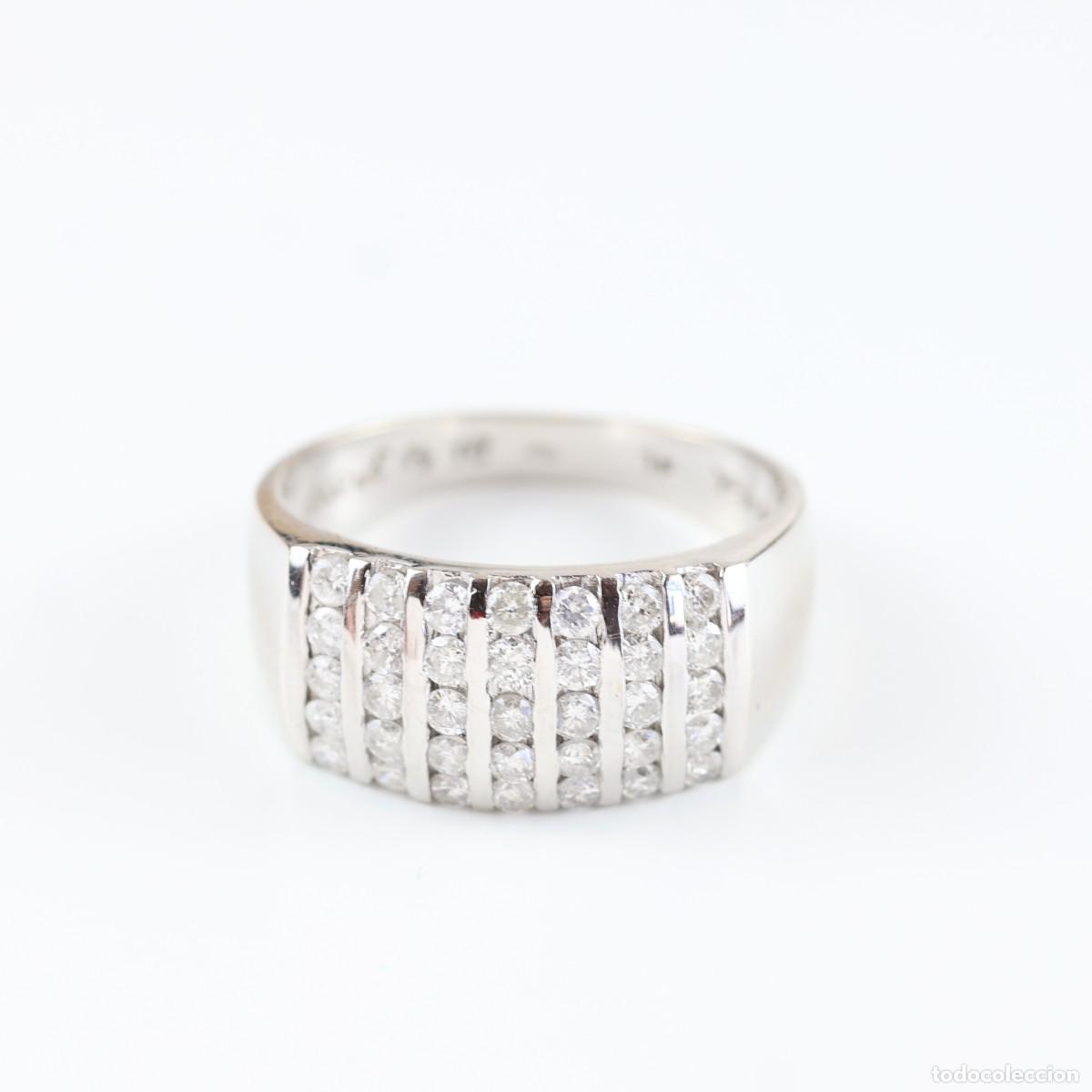 Joyeria: Anillo oro con diamantes en carril - Foto 2