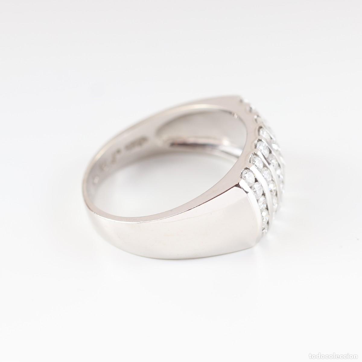 Joyeria: Anillo oro con diamantes en carril - Foto 5