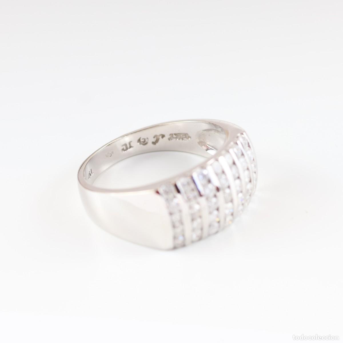 Joyeria: Anillo oro con diamantes en carril - Foto 6