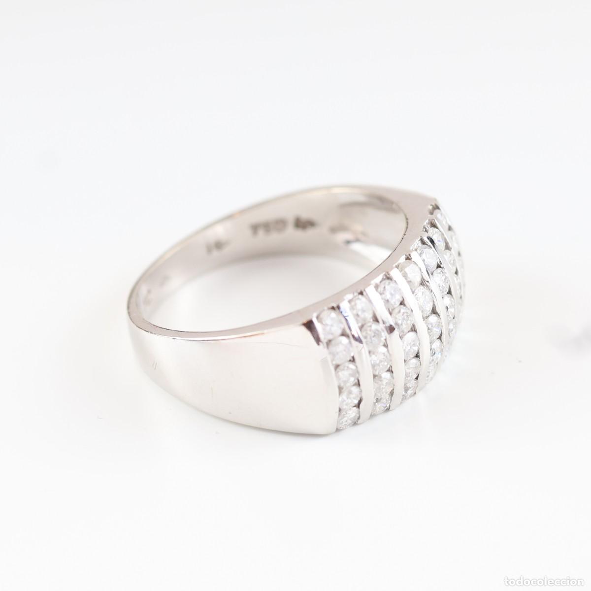 Joyeria: Anillo oro con diamantes en carril - Foto 8