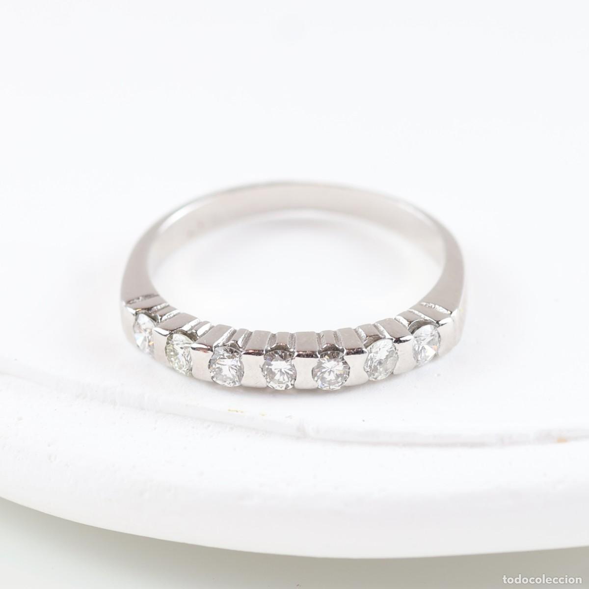 Joyeria: Anillo oro con diamantes en carril - Foto 1