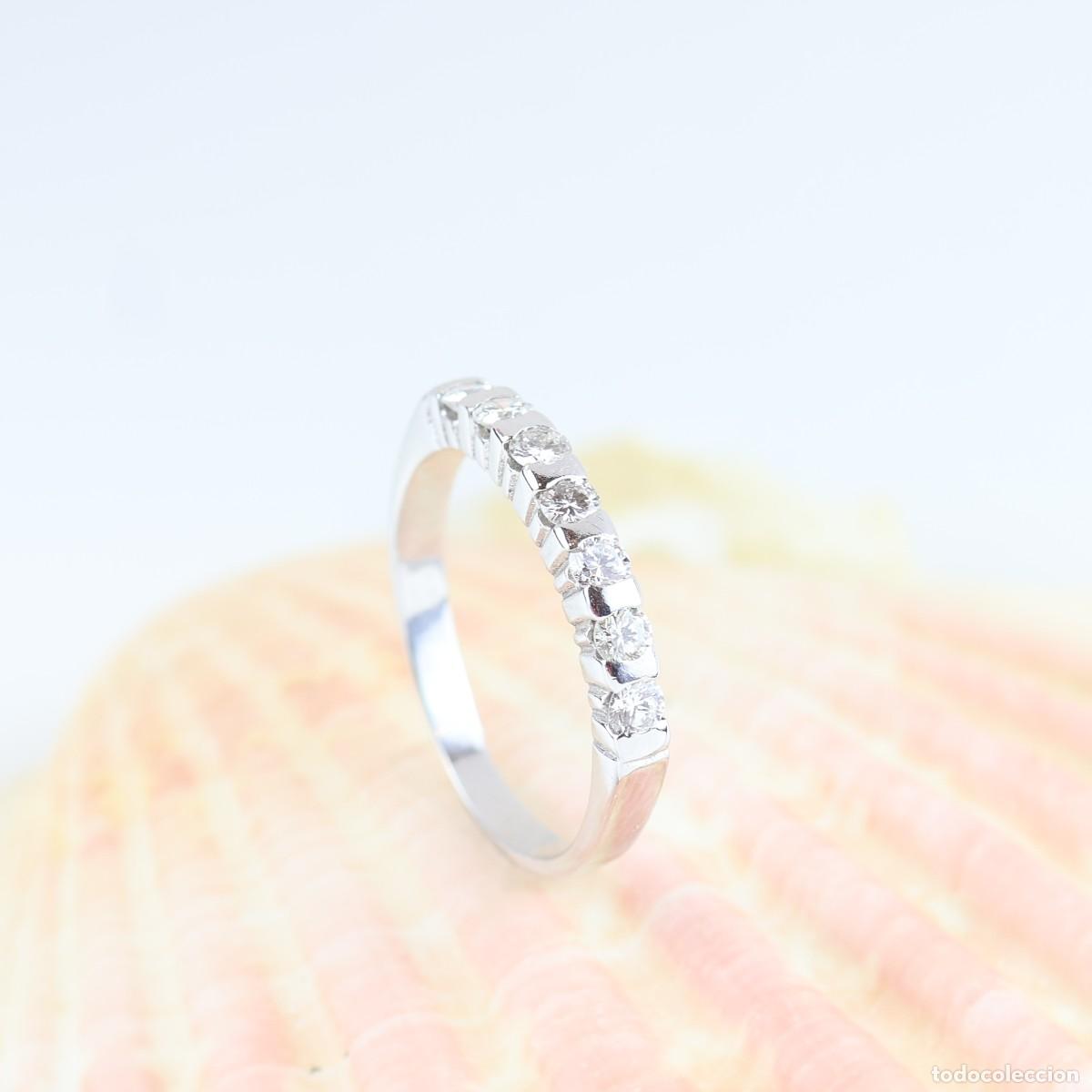 Joyeria: Anillo oro con diamantes en carril - Foto 2