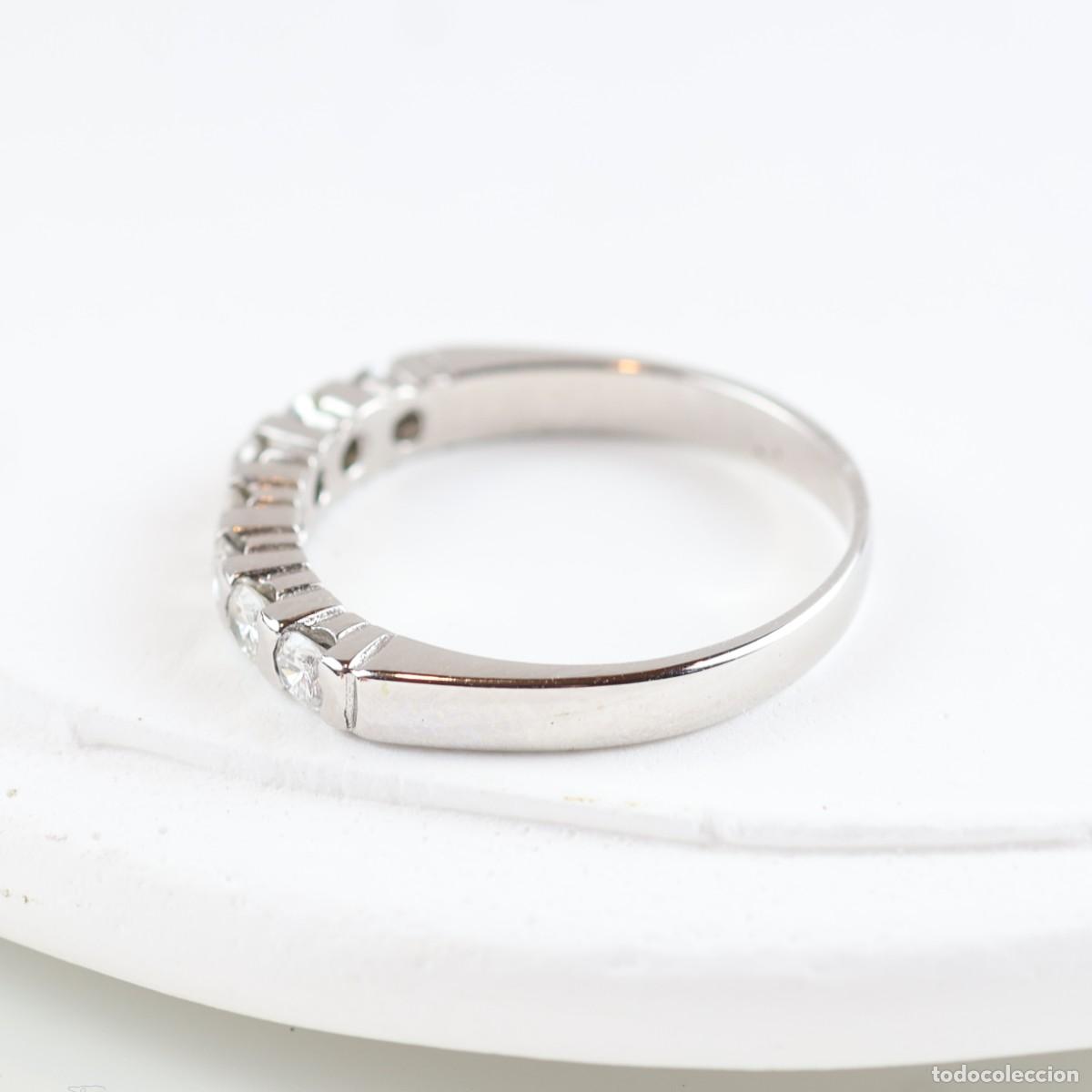 Joyeria: Anillo oro con diamantes en carril - Foto 4