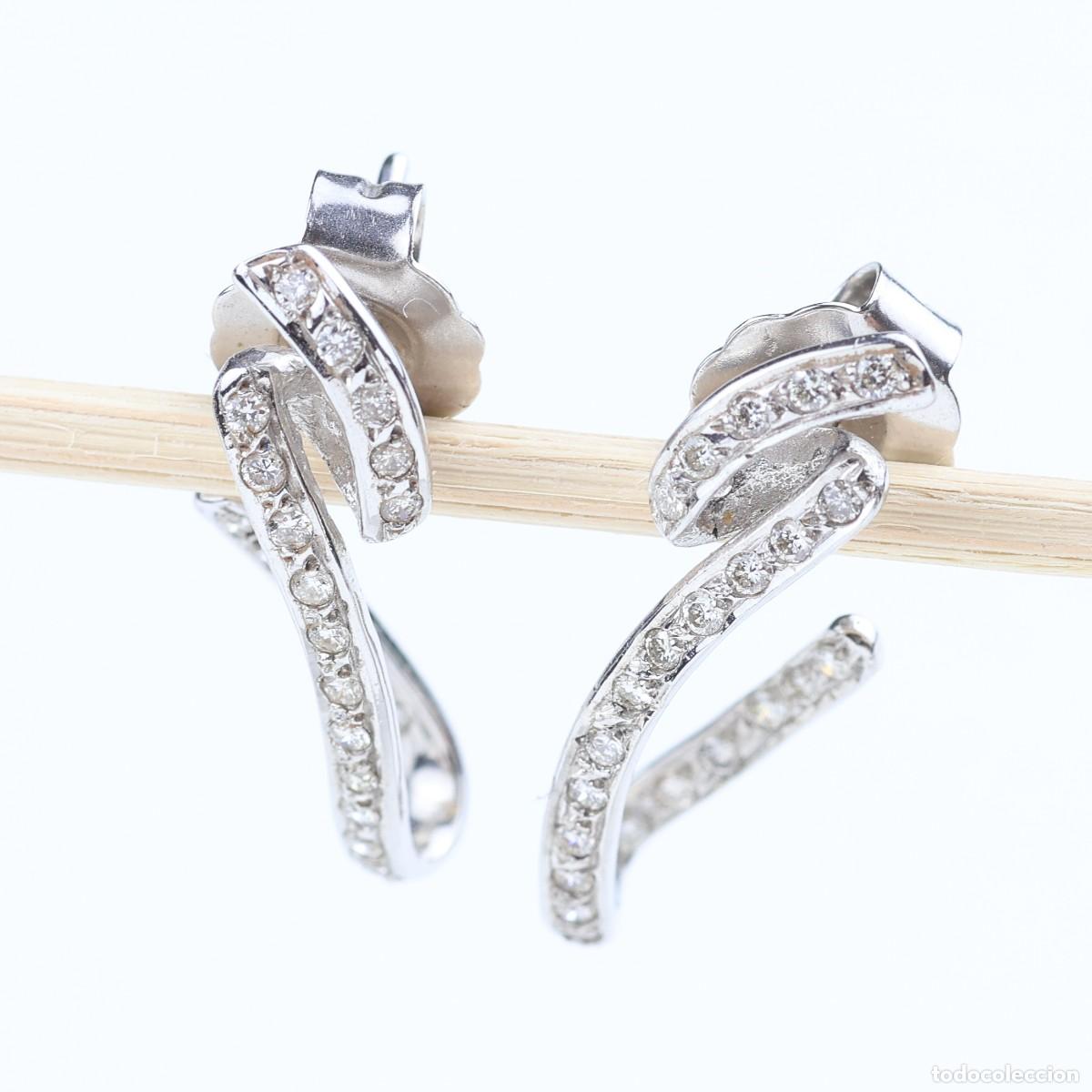 Joyeria: Pendientes oro con brillantes - Foto 1