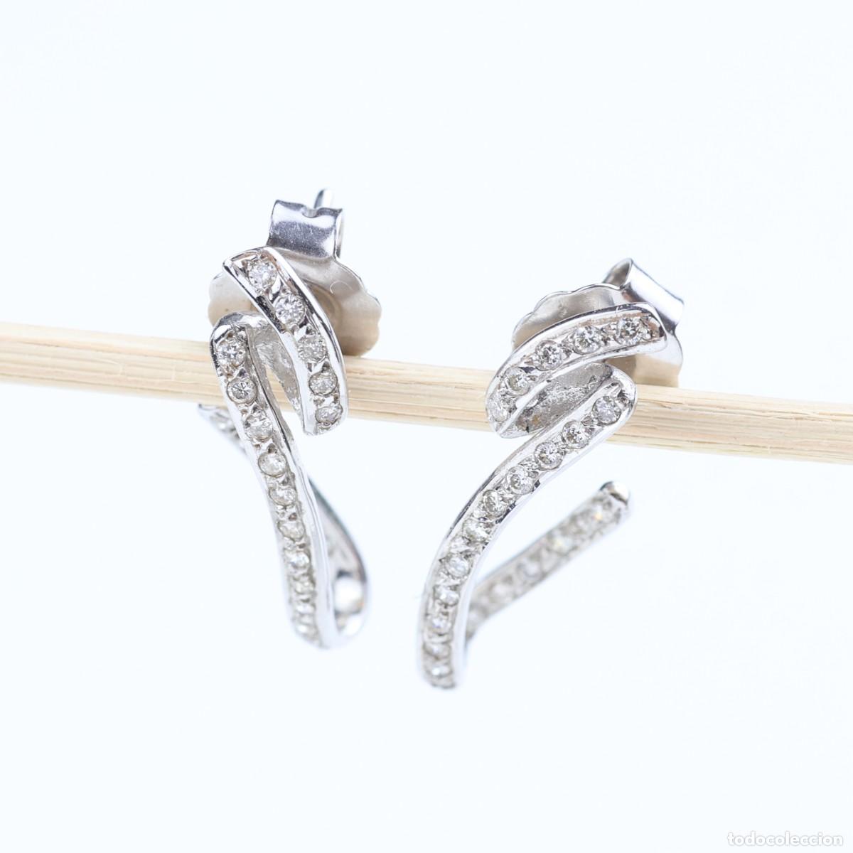 Joyeria: Pendientes oro con brillantes - Foto 3