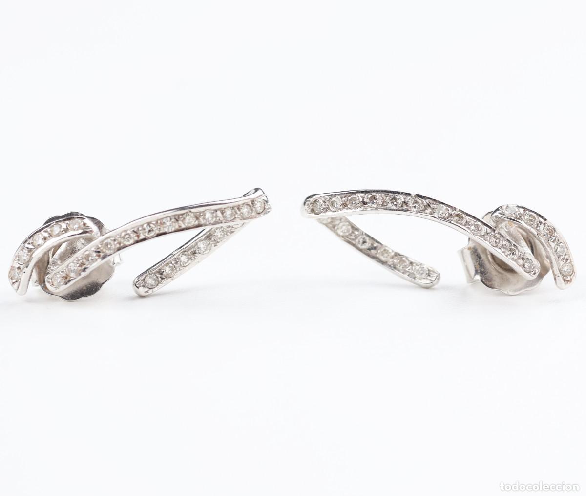 Joyeria: Pendientes oro con brillantes - Foto 4