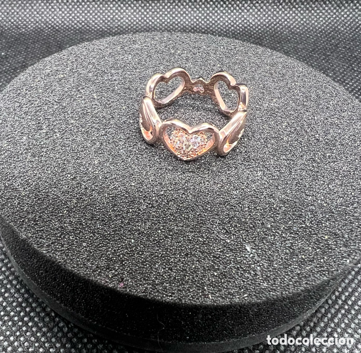 Joyeria: Anillo corazones T/18 mm nuevo - Foto 4