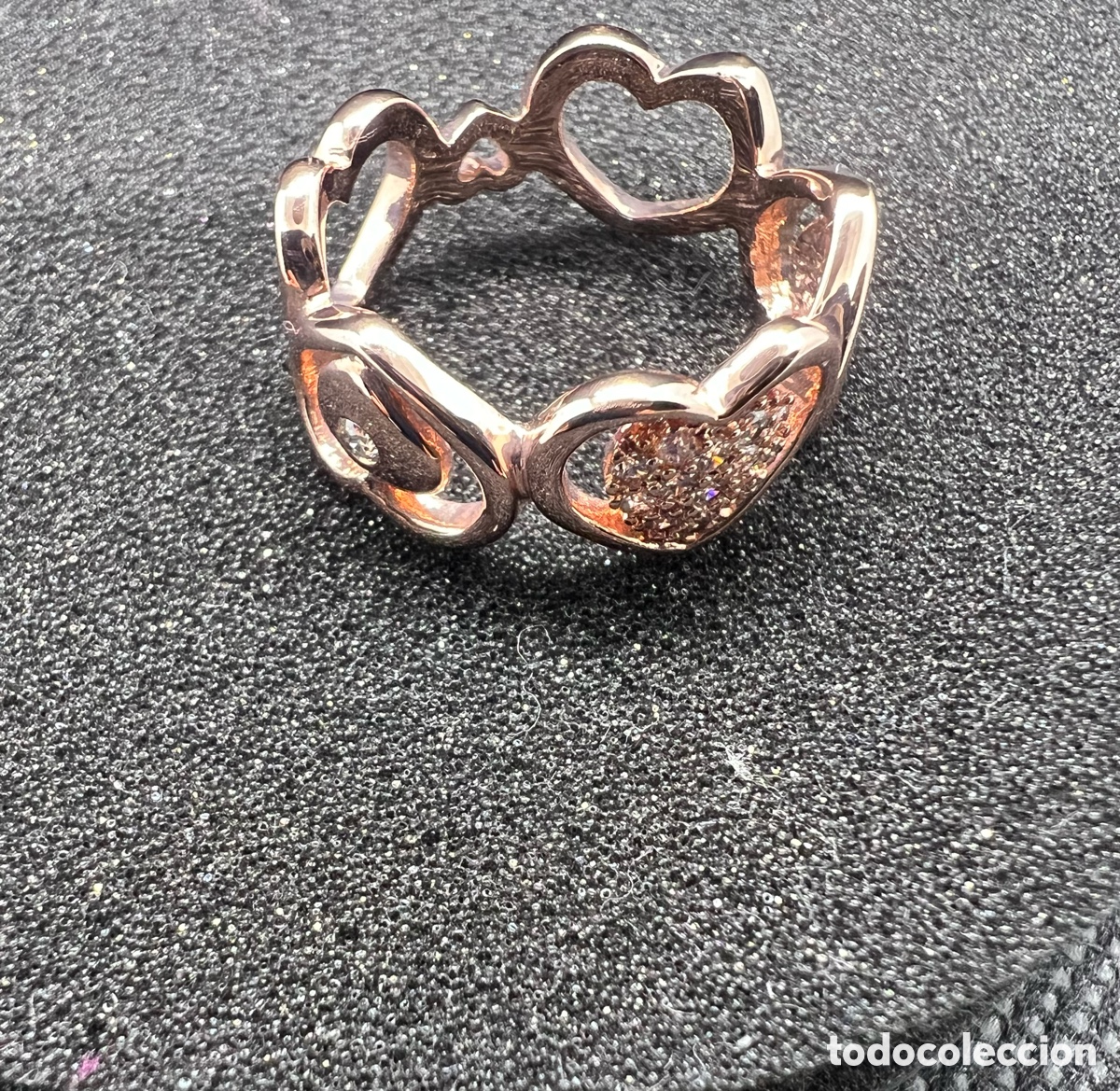 Joyeria: Anillo corazones T/18 mm nuevo - Foto 1