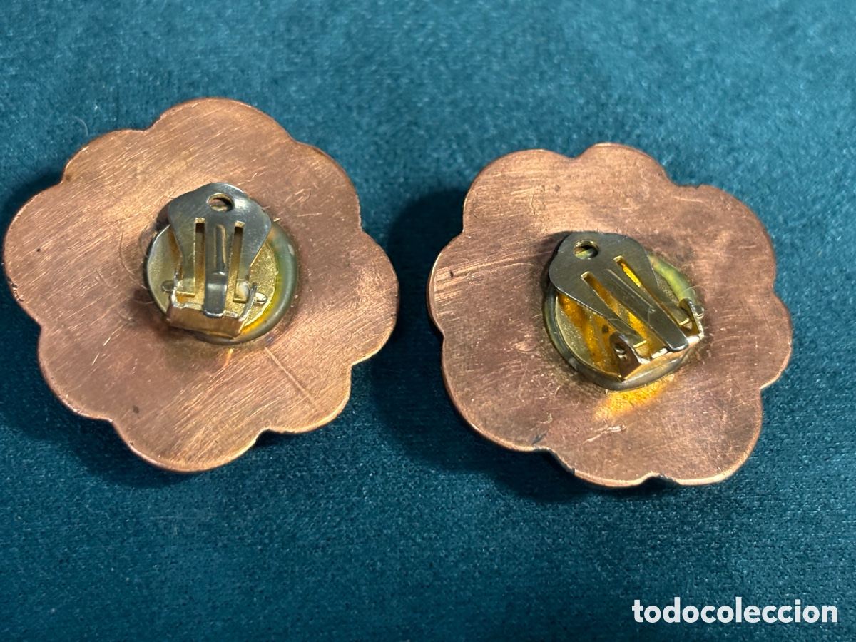 Joyeria: Pendientes de pl&aacute;stico con cierre de Cl&iacute;p - Foto 2