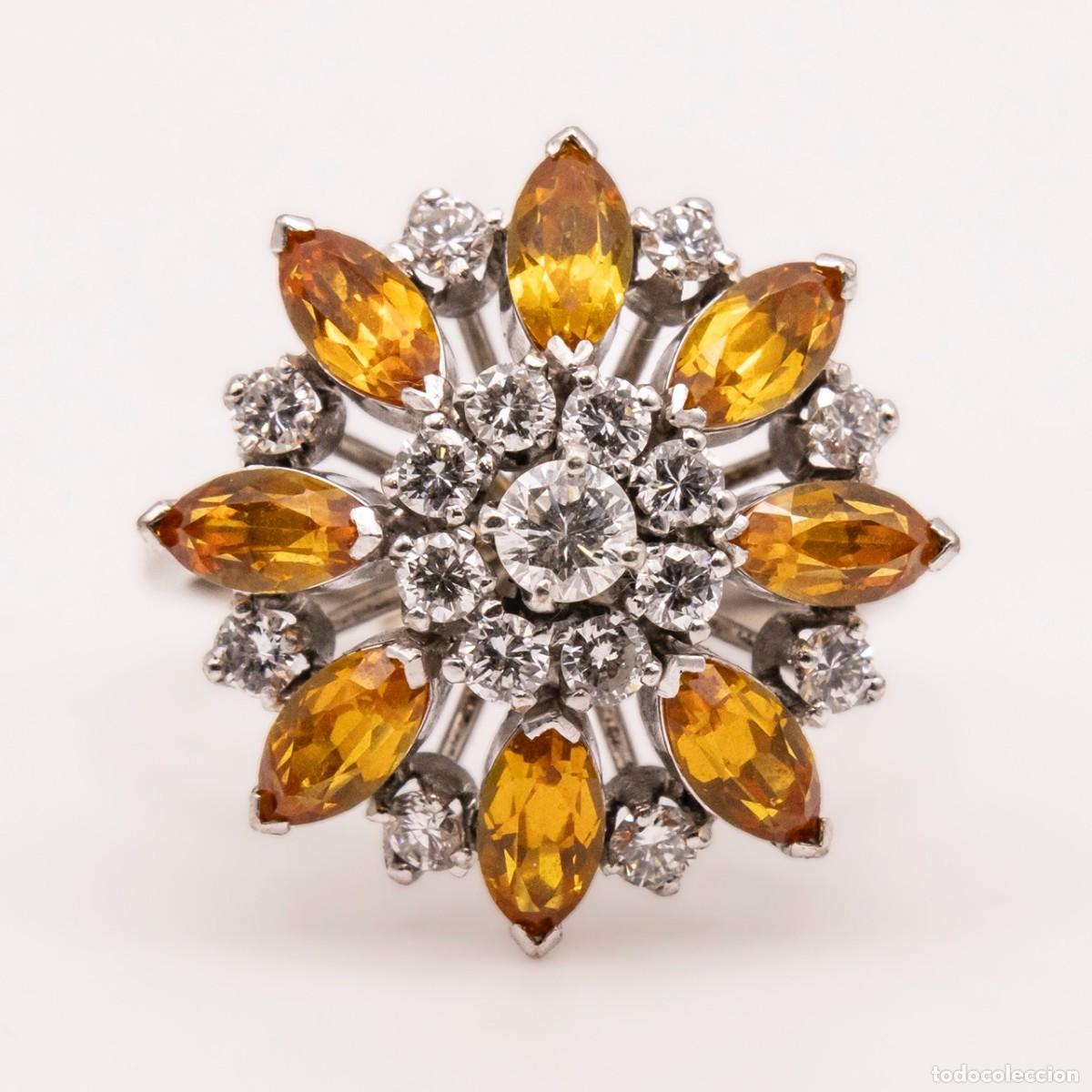 Joyeria: Sortija Flor Citrino - Foto 1