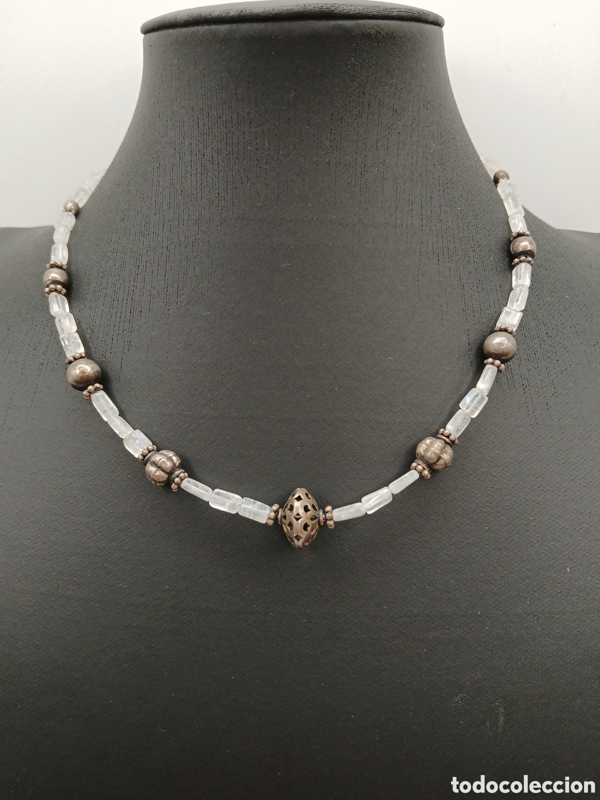 Joyeria: Collar plata 925mls y cuarzo blanco - Foto 2