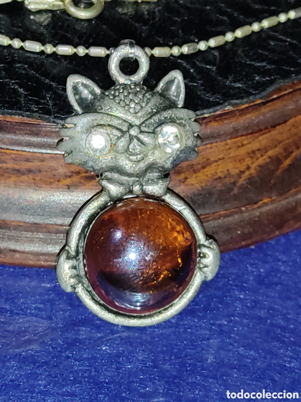 Joyeria: Colgante gato con bola y cadena. - Foto 2