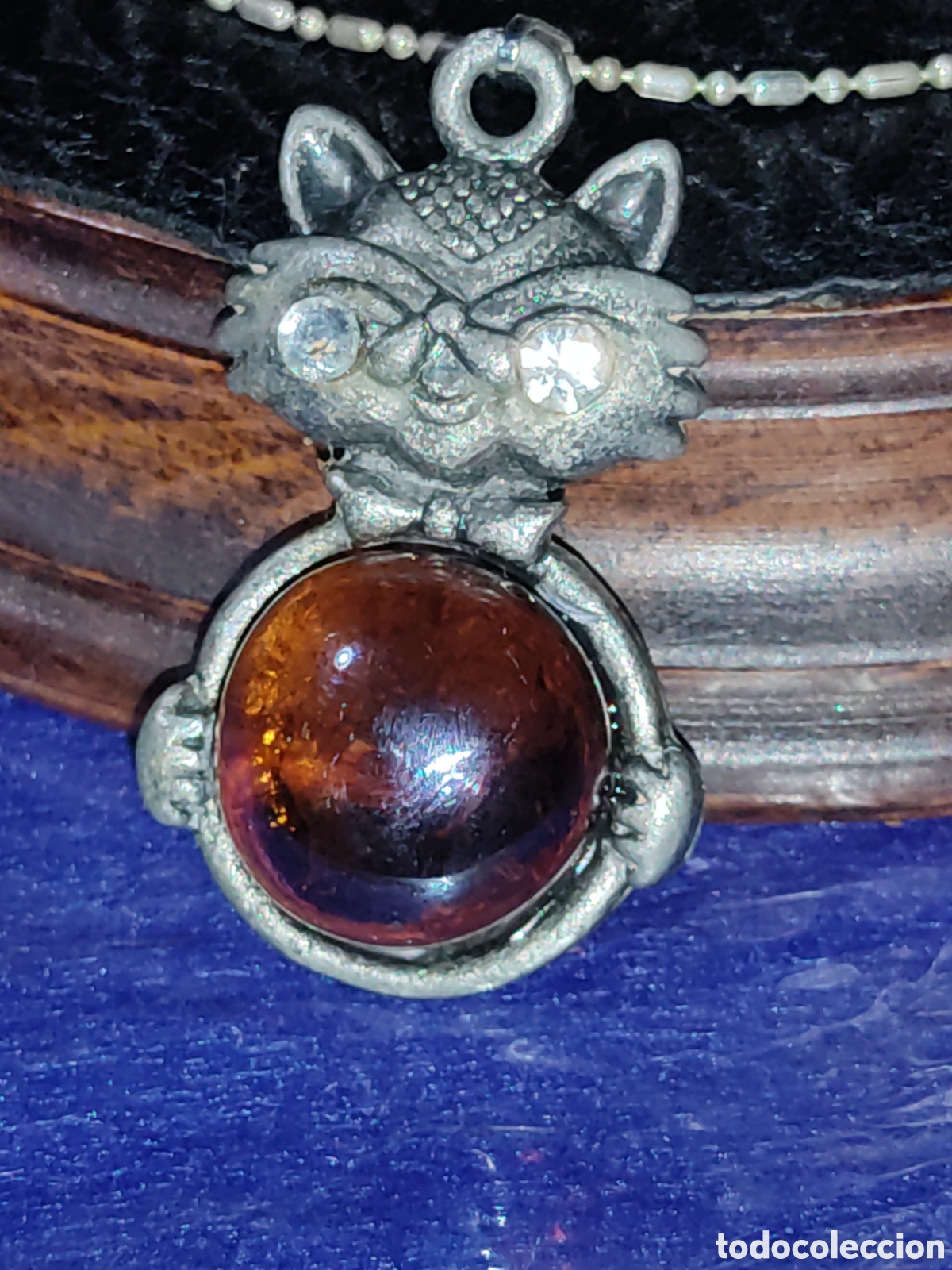 Joyeria: Colgante gato con bola y cadena. - Foto 3