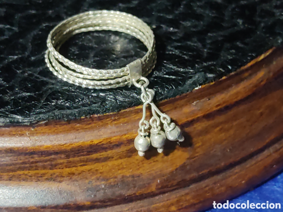 Joyeria: Anillo semanario antiguo de plata 925. - Foto 2