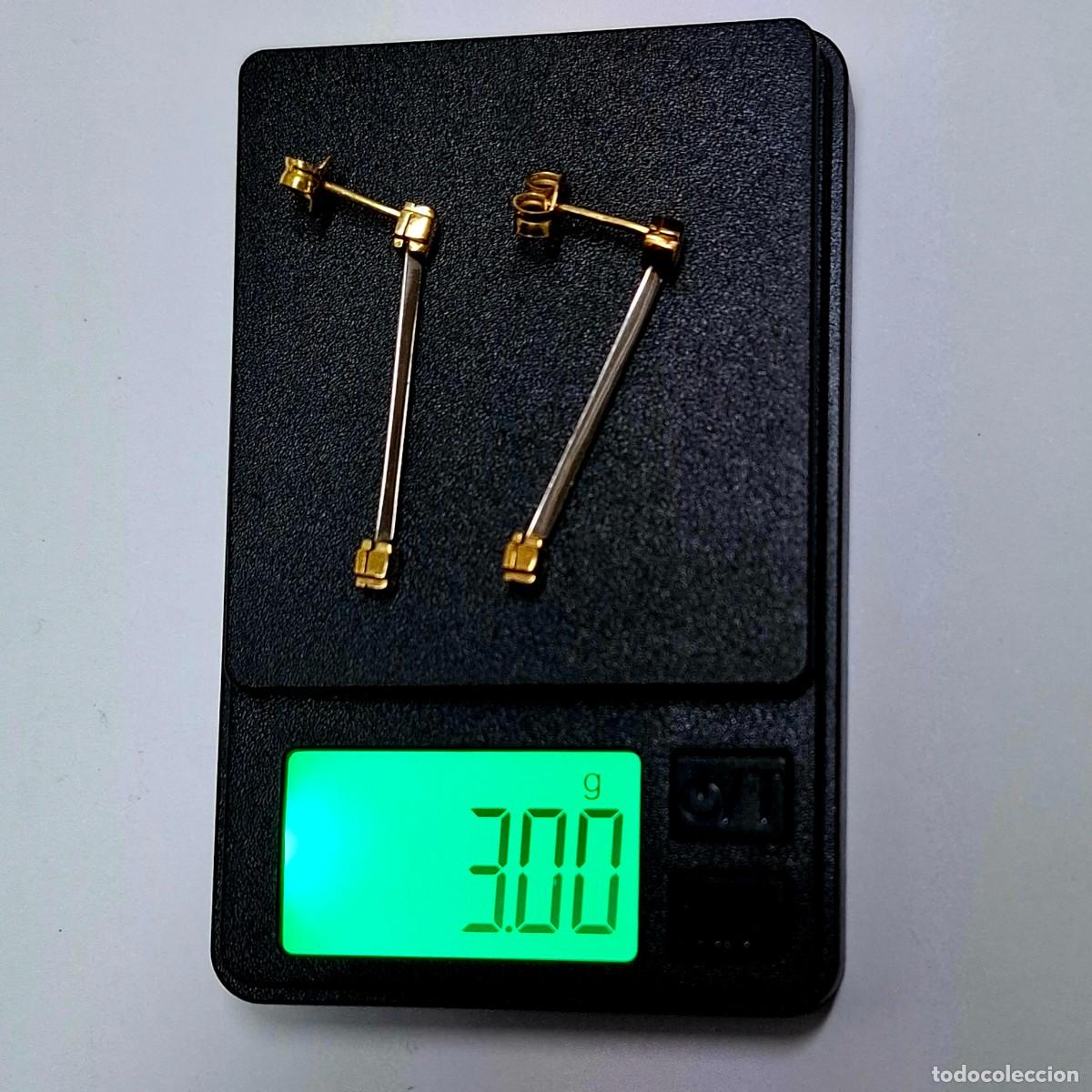Joyeria: BELLOS PENDIENTES LARGOS DE ORO BLANCO Y AMARILLO - Foto 19