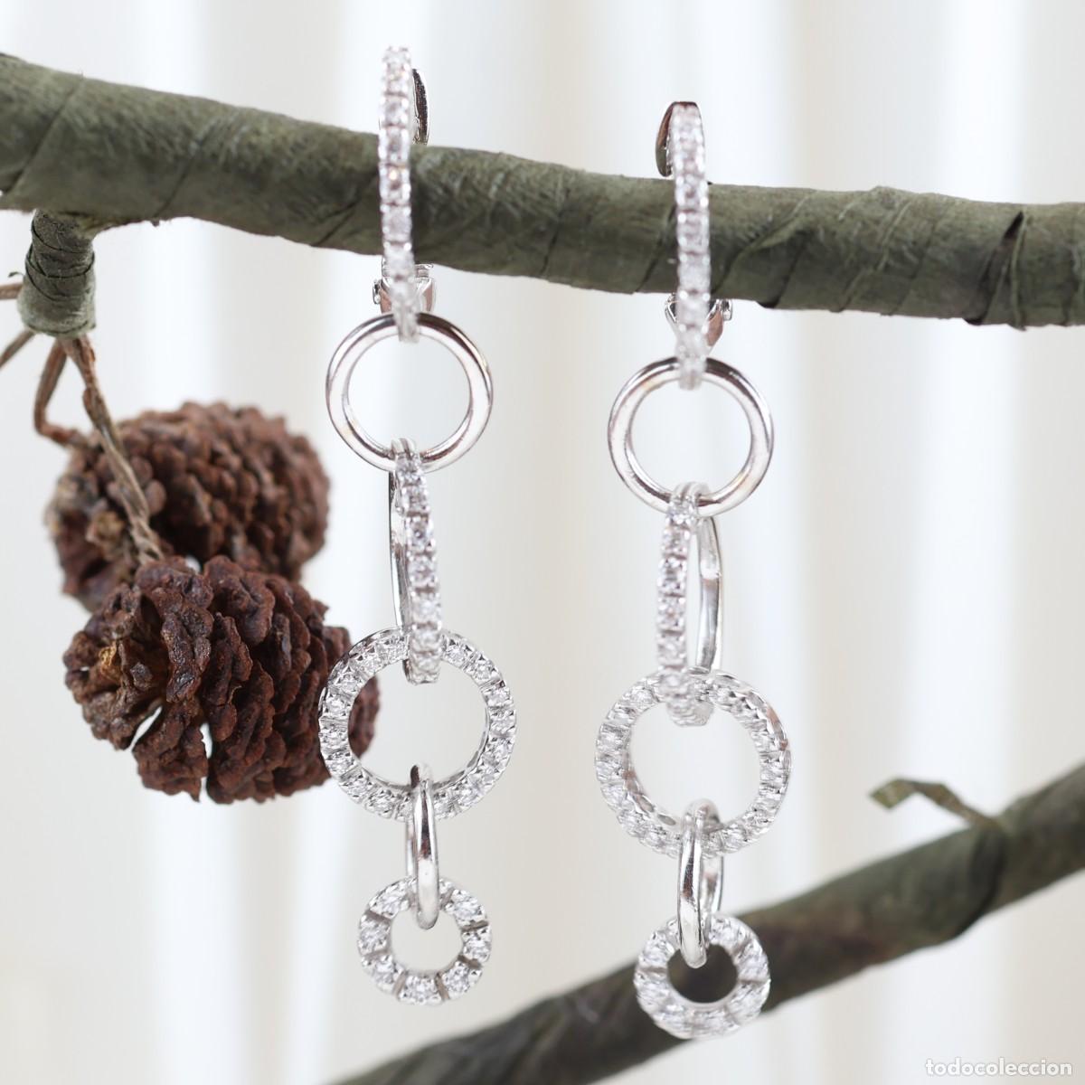 Joyeria: Pendientes oro con brillantes - Foto 1