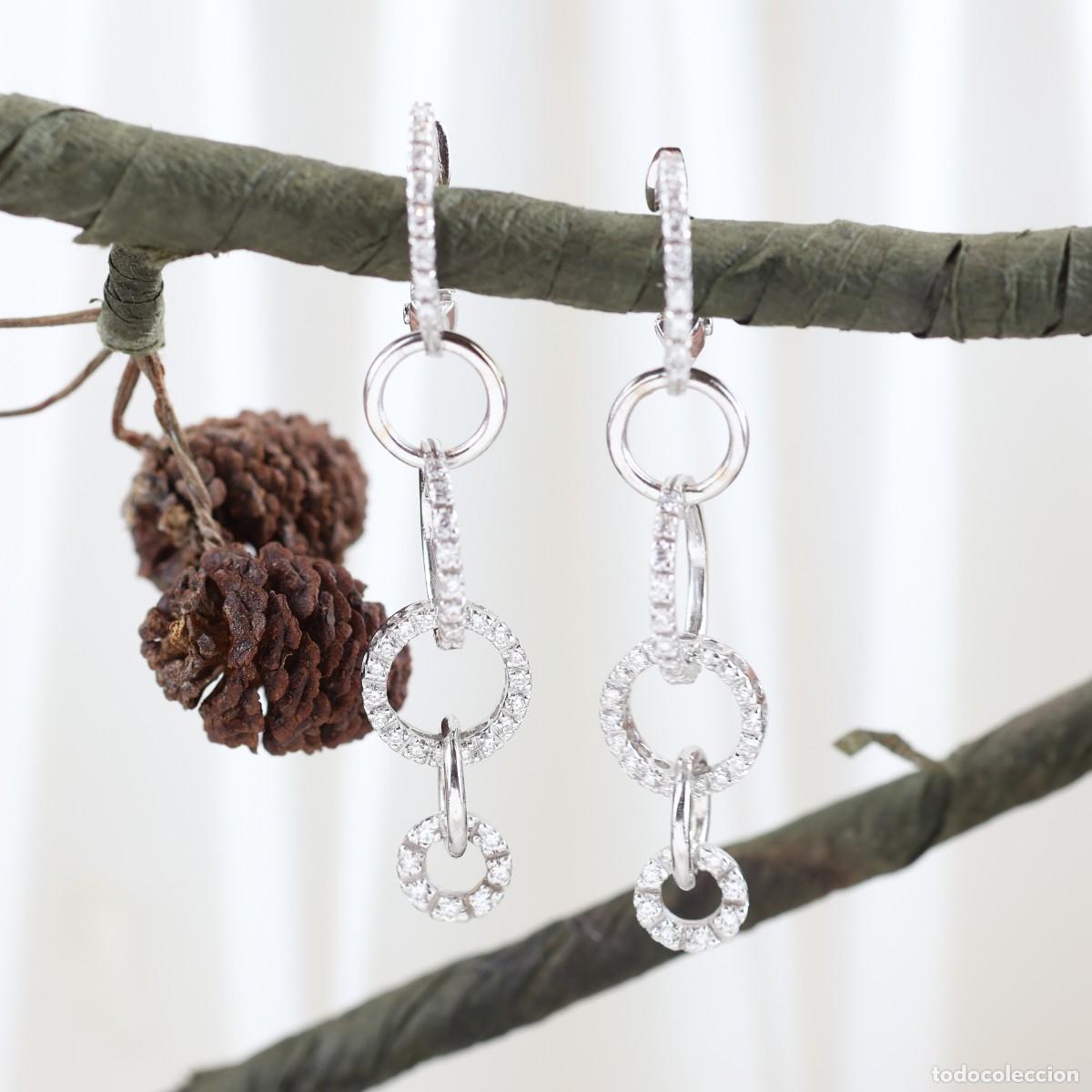 Joyeria: Pendientes oro con brillantes - Foto 2