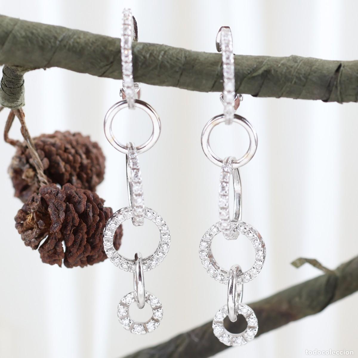 Joyeria: Pendientes oro con brillantes - Foto 3