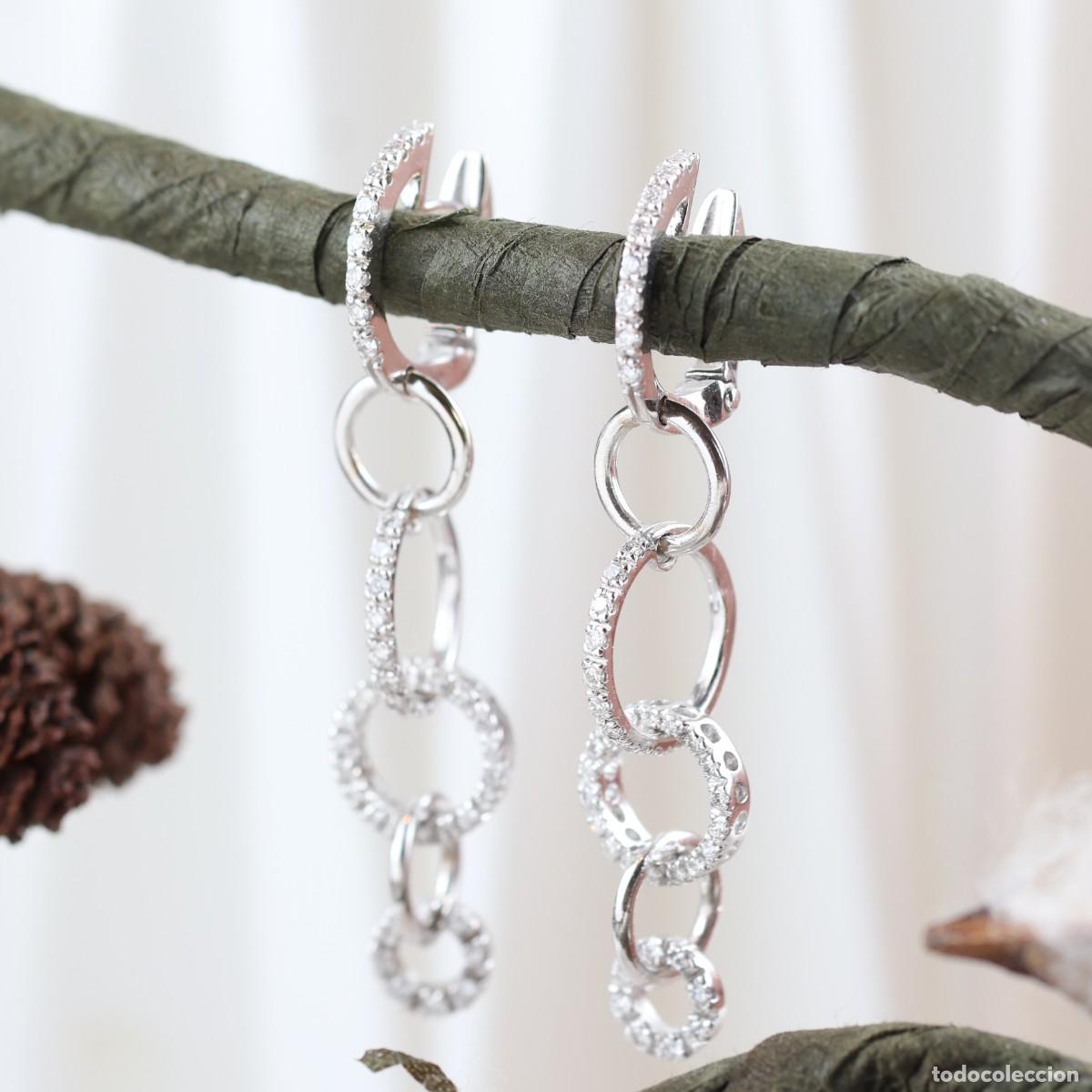 Joyeria: Pendientes oro con brillantes - Foto 7
