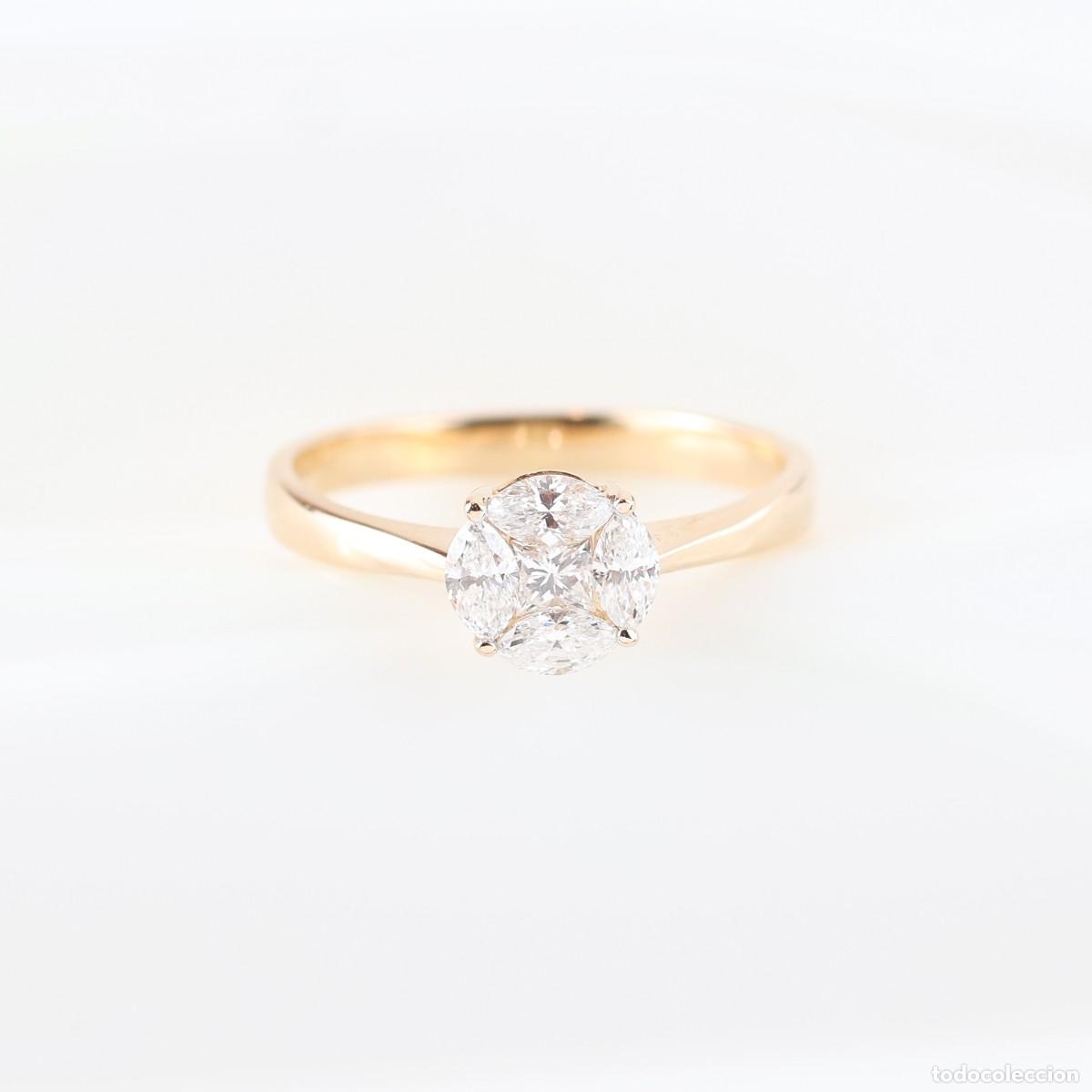 Joyeria: Anillo oro rosa con diamantes - Foto 2