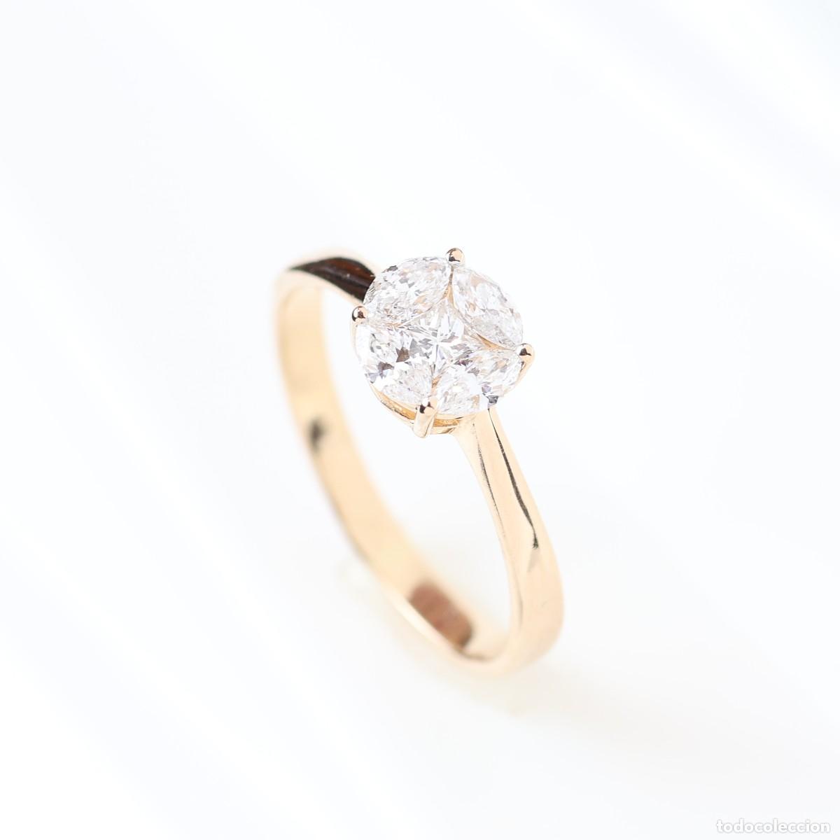Joyeria: Anillo oro rosa con diamantes - Foto 3