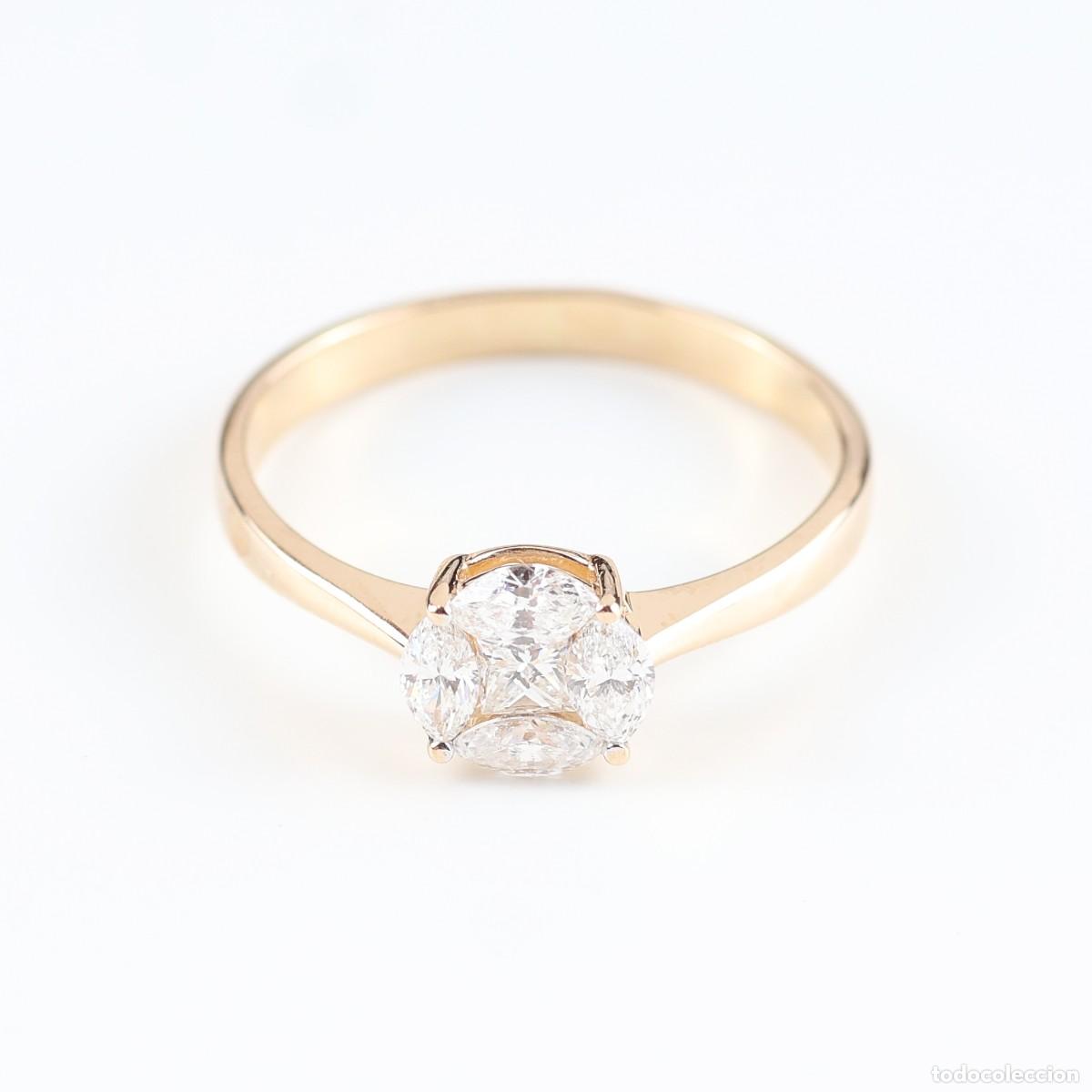 Joyeria: Anillo oro rosa con diamantes - Foto 4