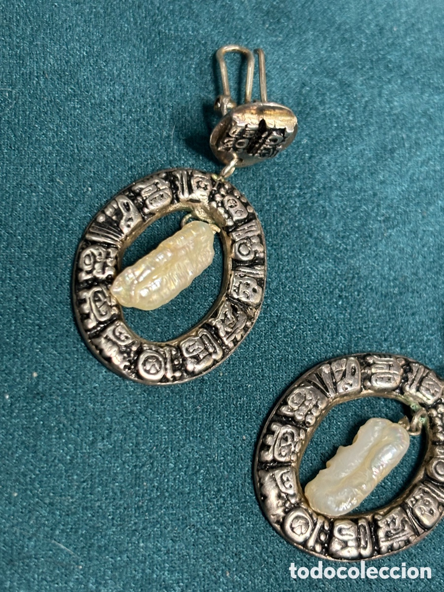 Joyeria: Pendientes antiguos con perlita - Foto 2