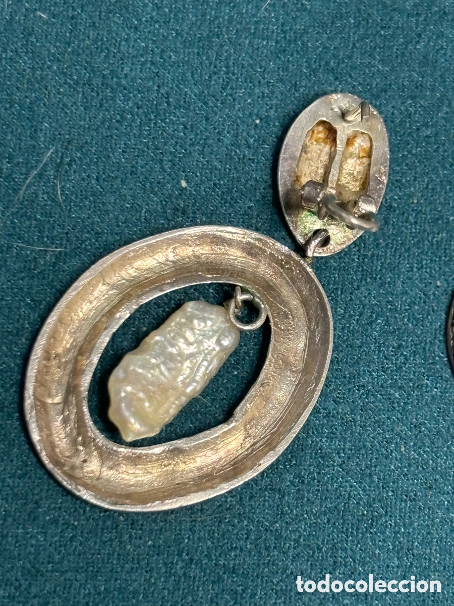 Joyeria: Pendientes antiguos con perlita - Foto 3