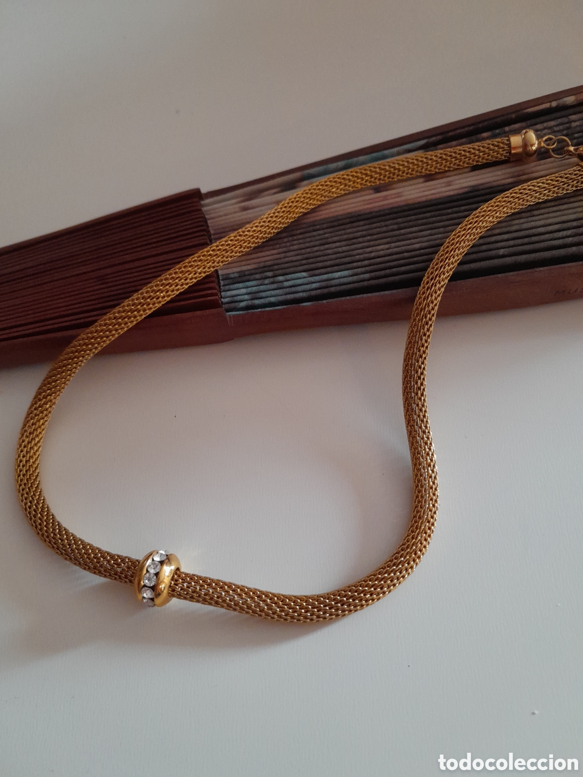 Joyeria: GARGANTILLA CHAPADA EN ORO CON RONDEL DE CRISTAL - Foto 7