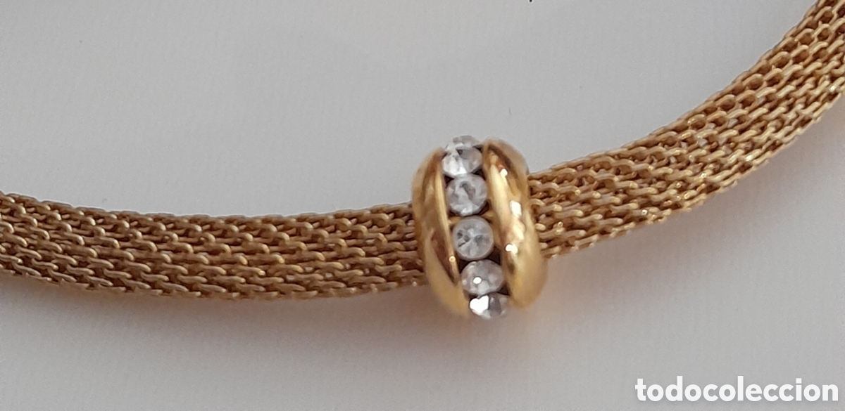 Joyeria: GARGANTILLA CHAPADA EN ORO CON RONDEL DE CRISTAL - Foto 4