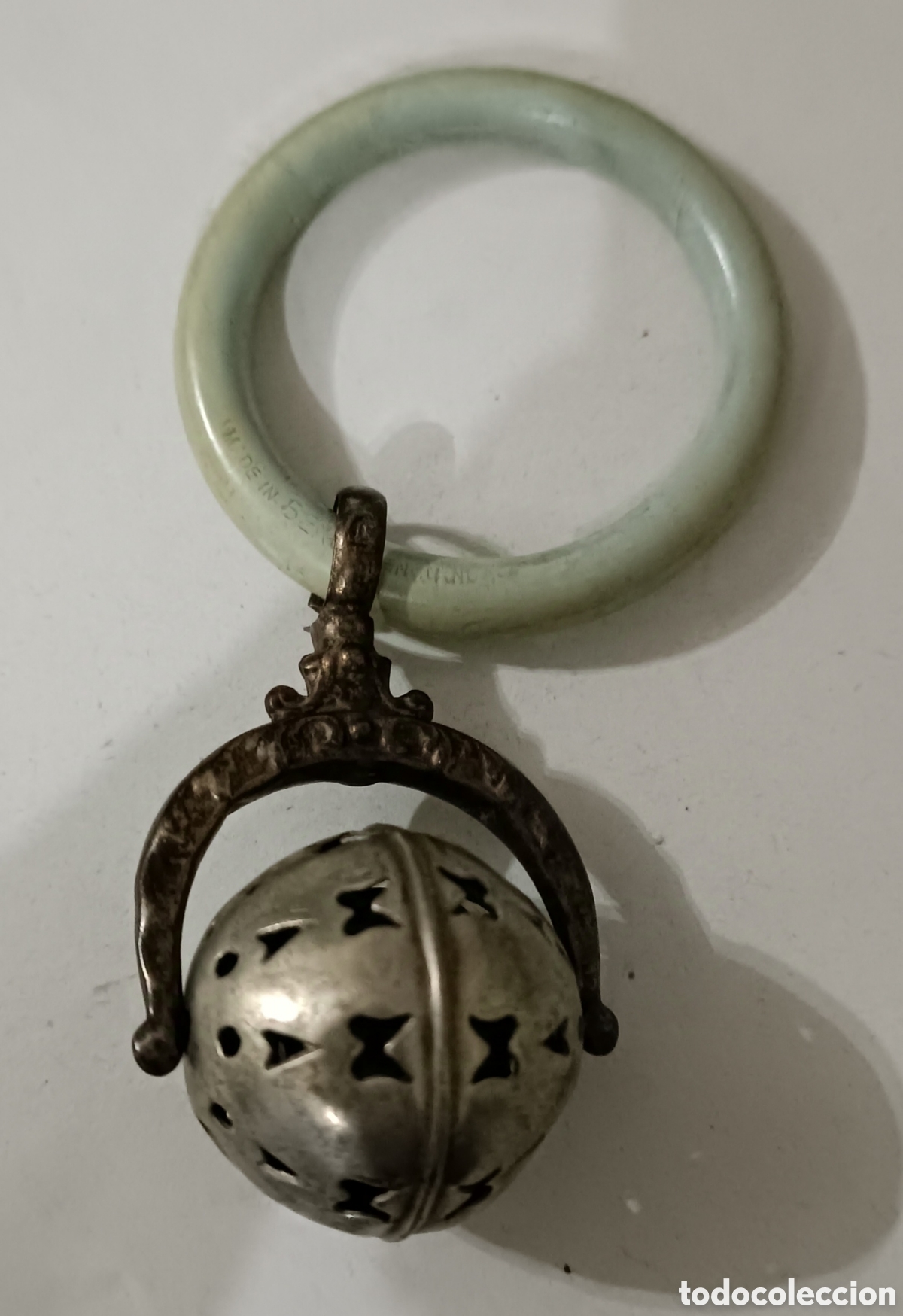 Joyeria: Antiguo sonajero de plata - Foto 3