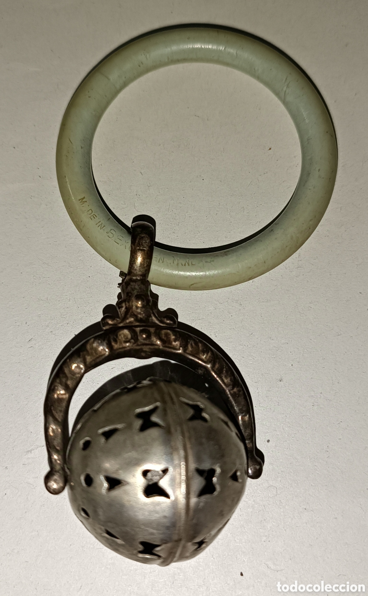 Joyeria: Antiguo sonajero de plata - Foto 4
