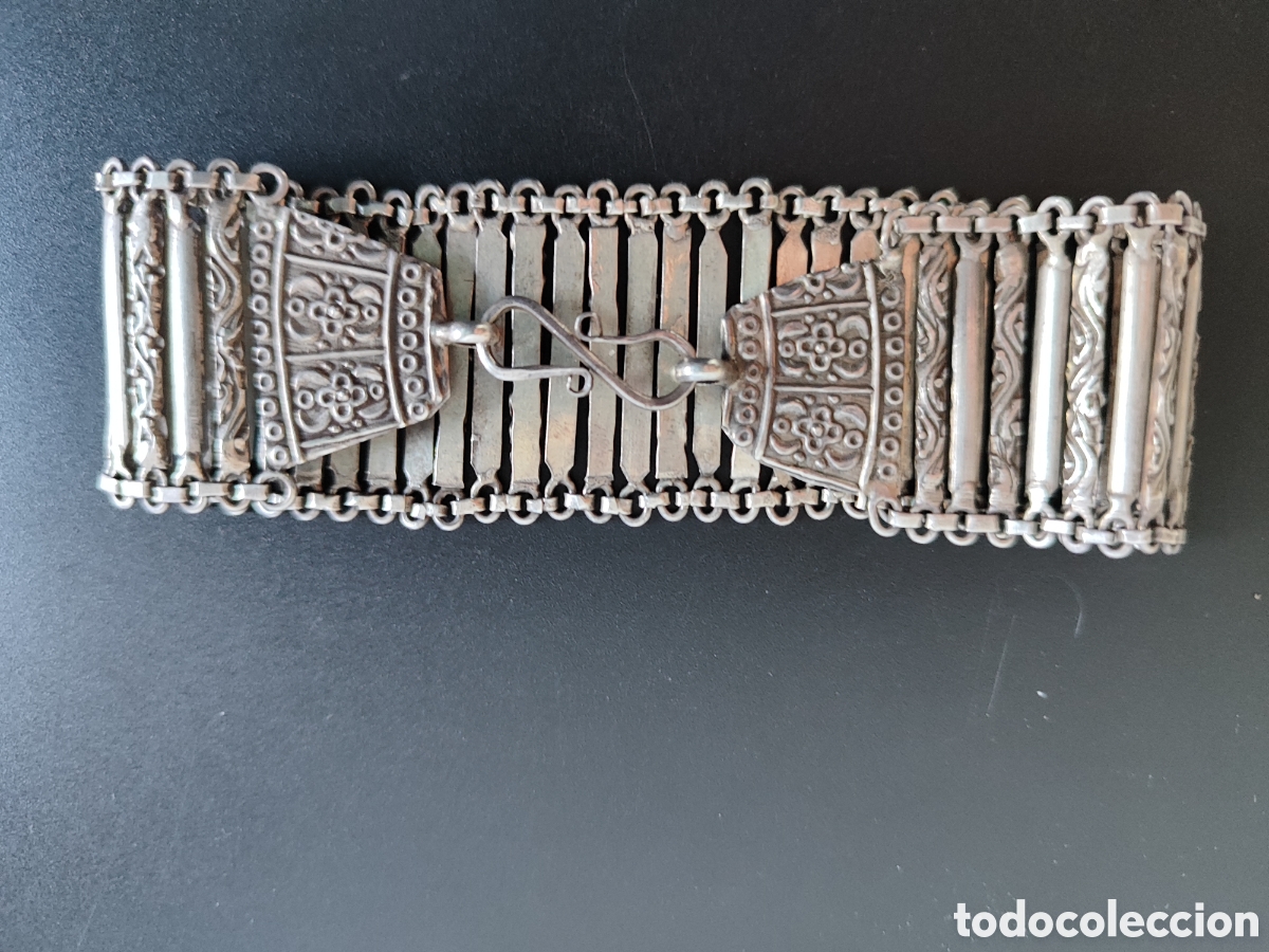 Joyeria: Pulsera antigua de plata de ley - Foto 6