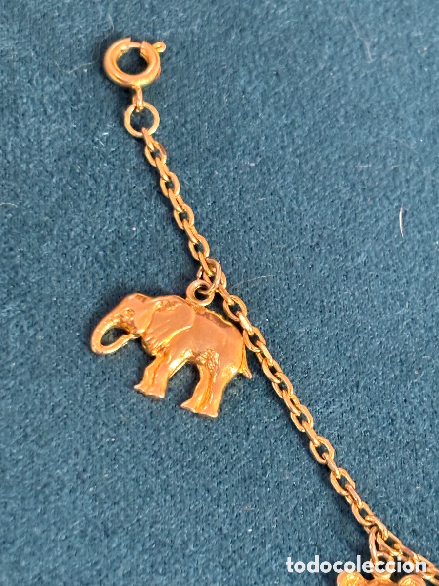 Joyeria: Pulsera dorada con Charms animales - Foto 3