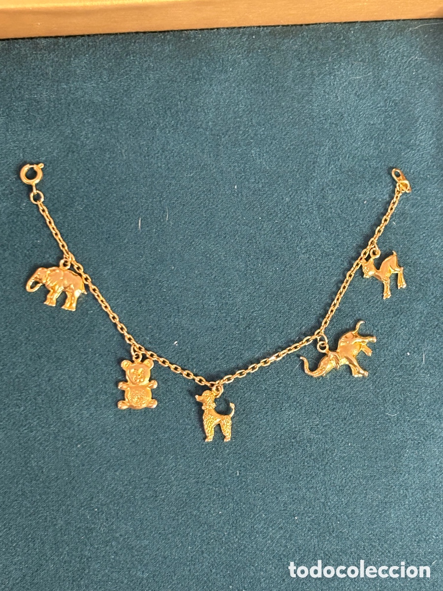 Joyeria: Pulsera dorada con Charms animales - Foto 1