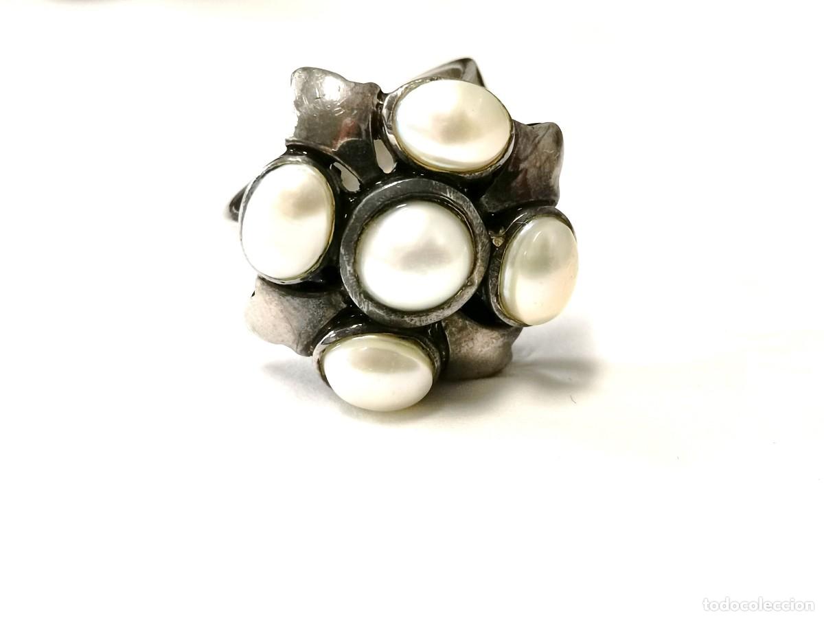 Joyeria: Anillo de Plata 925 con Perlas - 14 gr. - Foto 7