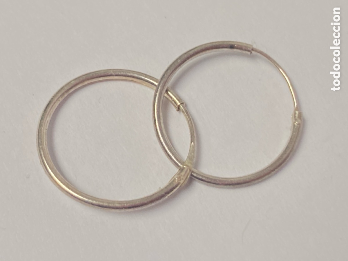 Joyeria: Criolllas de plata - 2cm di&aacute;metro/P204 - Foto 2