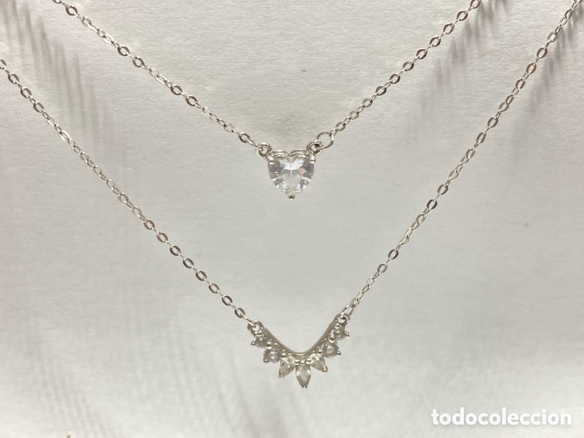 Joyeria: COLLAR DOBLE LOTUS SILVER PARA MUJER /XY7 - Foto 1