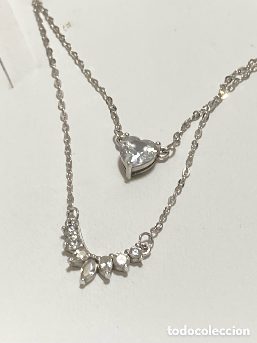 Joyeria: COLLAR DOBLE LOTUS SILVER PARA MUJER /XY7 - Foto 4