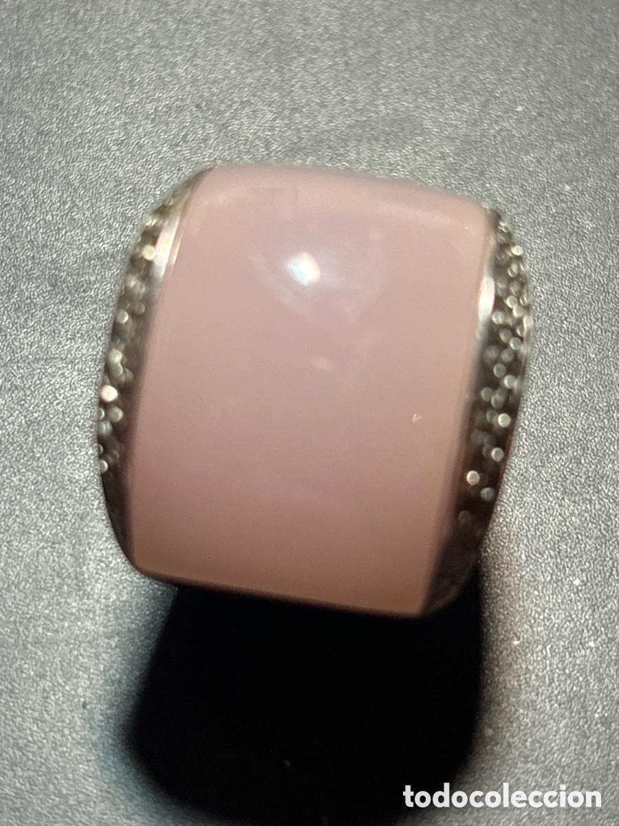 Joyeria: Anillo de plata con piedra rosa - Foto 3